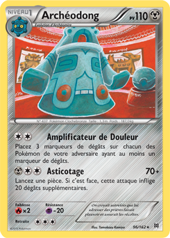 Carte Pokémon Rare Archéodong 96/162 de la série Impulsion Turbo