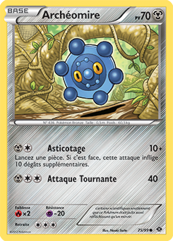 Carte Pokémon Archéomire 75/99 de la série Destinées Futures en vente au meilleur prix