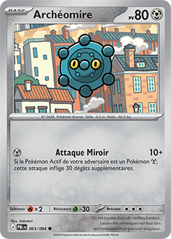 Carte Pokémon Archéomire 63/84 de la série Nuit Noire en vente au meilleur prix