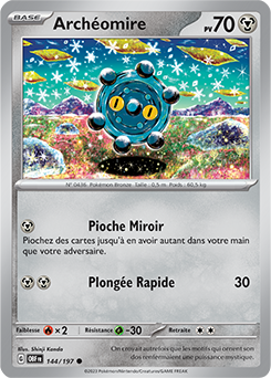 Carte Pokémon Communes Archéomire 144/197 de la série Flammes Obsidiennes