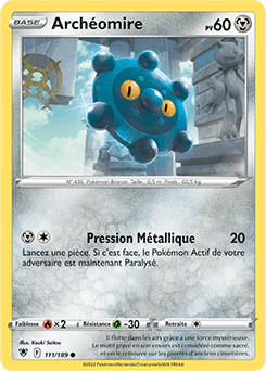 Carte Pokémon Communes Archéomire 111/189 de la série Astres Radieux