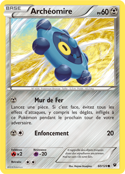 Carte Pokémon Archéomire 60/124 de la série Impact des Destins en vente au meilleur prix