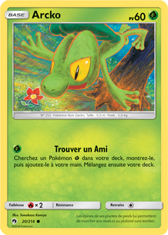 Carte Pokémon Arcko 20/214 de la série Tonnerre Perdu en vente au meilleur prix