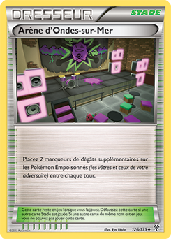 Carte Pokémon Arène d'Ondes-sur-Mer 126/135 de la série Tempête Plasma en vente au meilleur prix