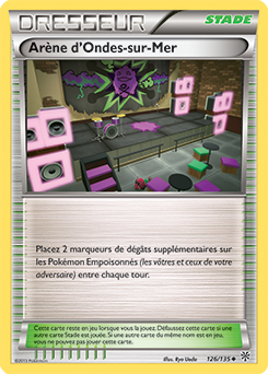 Carte Pokémon Peu commune Arène d'Ondes-sur-Mer 126/135 de la série Tempête Plasma