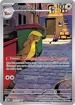 Carte Pokémon Illustration rare Argouste 153/132 de la série Méga-Évolution