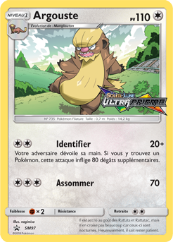 Carte Pokémon Argouste SM97 de la série Promos Soleil et Lune en vente au meilleur prix