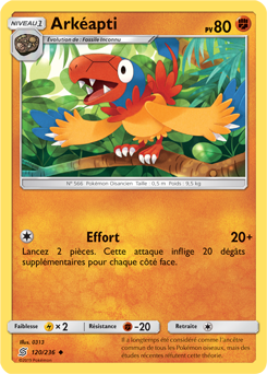Carte Pokémon Arkéapti 120/236 de la série Harmonie des Esprits en vente au meilleur prix