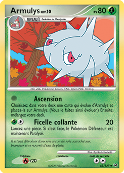 Carte Pokémon Armulys 63/127 de la série Platine en vente au meilleur prix