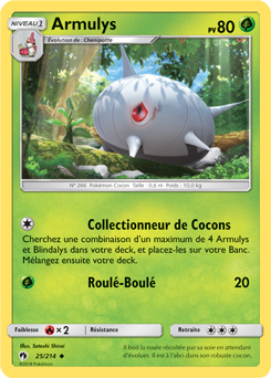 Carte Pokémon Armulys 25/214 de la série Tonnerre Perdu en vente au meilleur prix