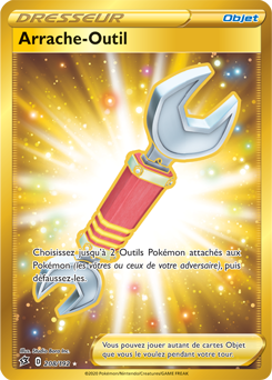 Carte Pokémon Objet Gold EB Arrache-Outil 208/192 de la série Clash des Rebelles