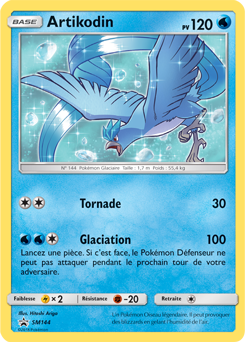 Carte Pokémon Promo Artikodin SM144 de la série Promos Soleil et Lune