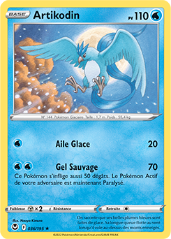 Carte Pokémon Artikodin 036/195 de la série Tempête Argentée en vente au meilleur prix