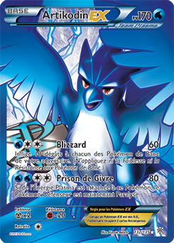 Carte Pokémon Artikodin EX 132/135 de la série Tempête Plasma en vente au meilleur prix