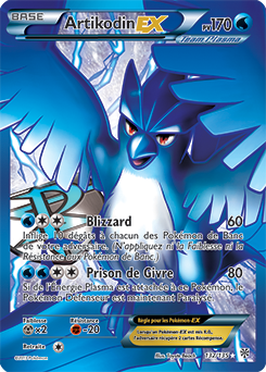 Carte Pokémon Pokémon Full Art Artikodin EX 132/135 de la série Tempête Plasma