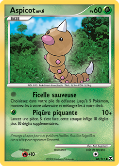 Carte Pokémon Commune Aspicot 86/111 de la série Rivaux Émergents
