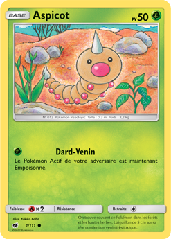 Carte Pokémon Aspicot 1/111 de la série Invasion Carmin en vente au meilleur prix