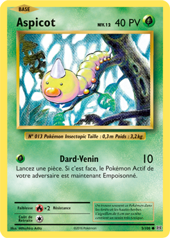 Carte Pokémon Aspicot 5/108 de la série Évolutions en vente au meilleur prix