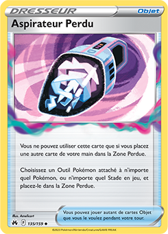 Carte Pokémon Aspirateur Perdu 135/159 de la série Zénith Suprême en vente au meilleur prix