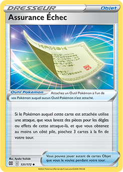 Carte Pokémon Peu commune Assurance Échec 131/172 de la série Stars Étincelantes
