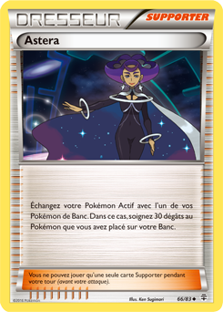 Carte Pokémon Peu commune Astera 66/83 de la série Générations
