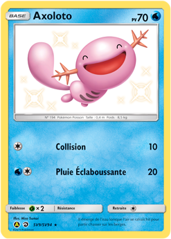 Carte Pokémon Axoloto SV9/SV94 de la série Destinées Occultes en vente au meilleur prix