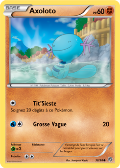 Carte Pokémon Commune Axoloto 38/98 de la série Origines Antiques
