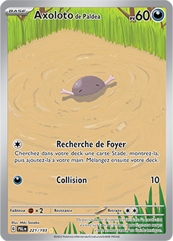Carte Pokémon Axoloto de Paldea 221/193 de la série Évolutions à Paldea en vente au meilleur prix