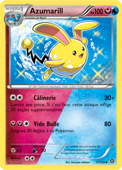 Carte Pokémon Azumarill 77/114 de la série Offensive Vapeur en vente au meilleur prix