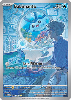 Carte Pokémon Babimanta 189/182 de la série Faille Paradoxe en vente au meilleur prix