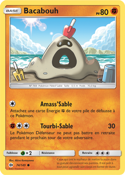 Carte Pokémon Bacabouh 74/149 de la série Soleil & Lune en vente au meilleur prix