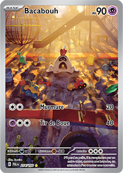 Carte Pokémon Illustration rare Bacabouh 214/193 de la série Évolutions à Paldea