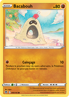 Carte Pokémon Bacabouh 099/195 de la série Tempête Argentée en vente au meilleur prix