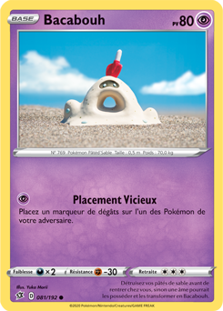 Carte Pokémon Commune Bacabouh 81/192 de la série Clash des Rebelles
