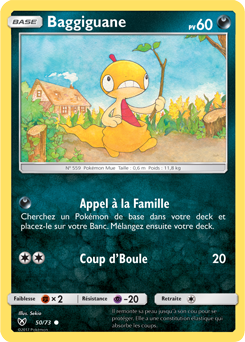 Carte Pokémon Baggiguane 50/73 de la série Légendes Brillantes en vente au meilleur prix