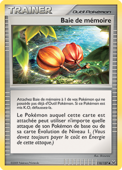 Carte Pokémon Baie de mémoire 110/127 de la série Platine en vente au meilleur prix