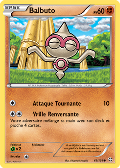 Carte Pokémon Commune Balbuto 63/124 de la série Dragons Éxaltés