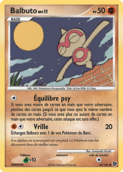 Carte Pokémon Commune Balbuto 60/106 de la série Duels au Sommet