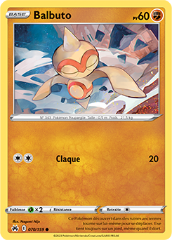 Carte Pokémon Balbuto 070/159 de la série Zénith Suprême en vente au meilleur prix