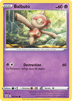 Carte Pokémon Balbuto 57/163 de la série Styles de Combat en vente au meilleur prix