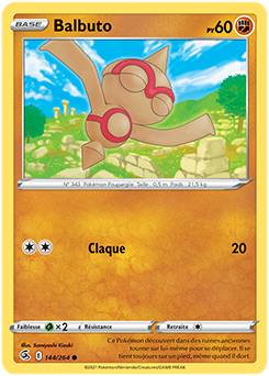 Carte Pokémon Balbuto 144/264 de la série Poing de Fusion en vente au meilleur prix