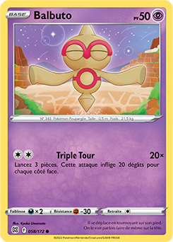 Carte Pokémon Balbuto 058/172 de la série Stars Étincelantes en vente au meilleur prix
