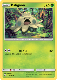 Carte Pokémon Balignon 4/73 de la série Légendes Brillantes en vente au meilleur prix