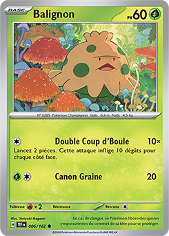 Carte Pokémon Balignon 6/162 de la série Forces Temporelles en vente au meilleur prix