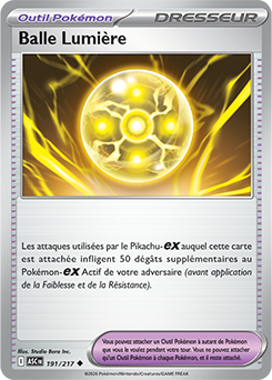 Carte Pokémon Balle Lumière 191/217 de la série Héros Transcendants en vente au meilleur prix
