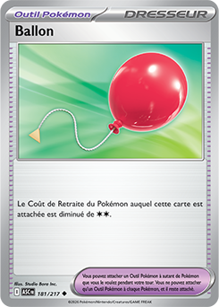 Carte Pokémon Ballon 181/217 de la série Héros Transcendants en vente au meilleur prix