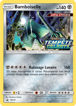 Carte Pokémon Promo Bamboiselle SM131 de la série Promos Soleil et Lune