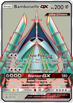 Carte Pokémon Pokémon Full Art Bamboiselle GX 144/156 de la série Ultra Prisme