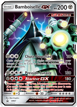 Carte Pokémon Promo Bamboiselle GX SM67 de la série Promos Soleil et Lune