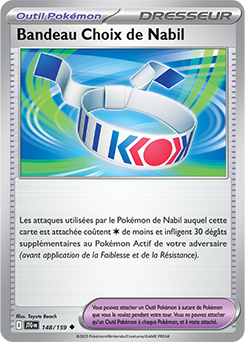 Carte Pokémon Peu commune Bandeau Choix de Nabil 148/159 de la série Aventures Ensemble